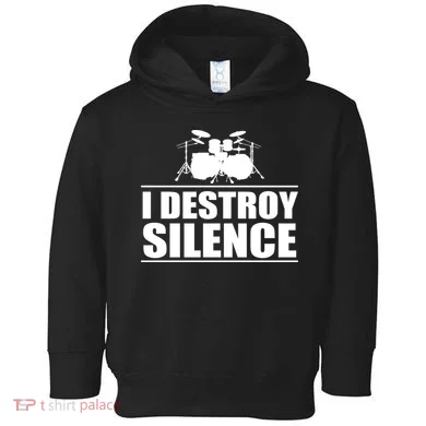 I Destroy Silence Toddler Hoodie