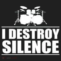 I Destroy Silence Golf Towel thumb 3