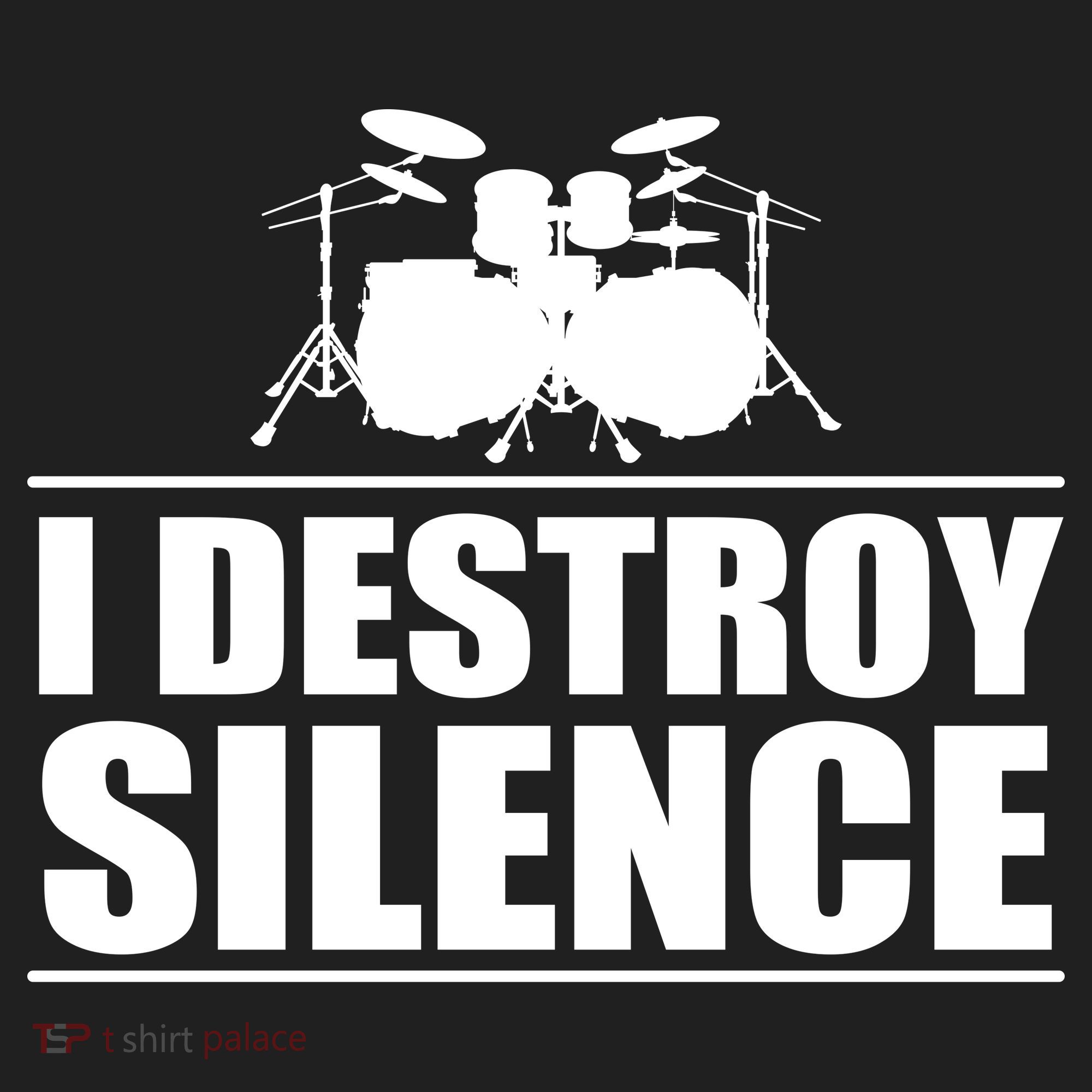I Destroy Silence Golf Towel