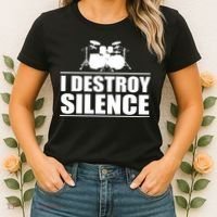 I Destroy Silence Women's T-Shirt thumb 2