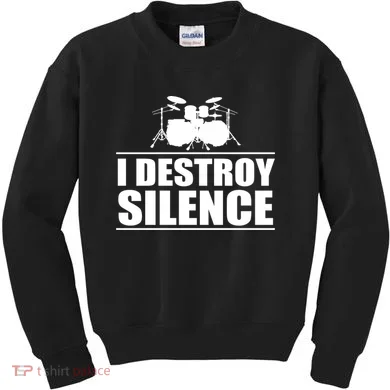I Destroy Silence Kids Sweatshirt