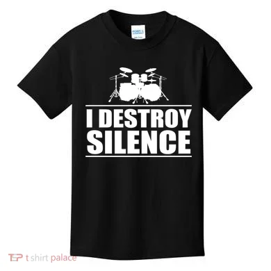 I Destroy Silence Kids T-Shirt