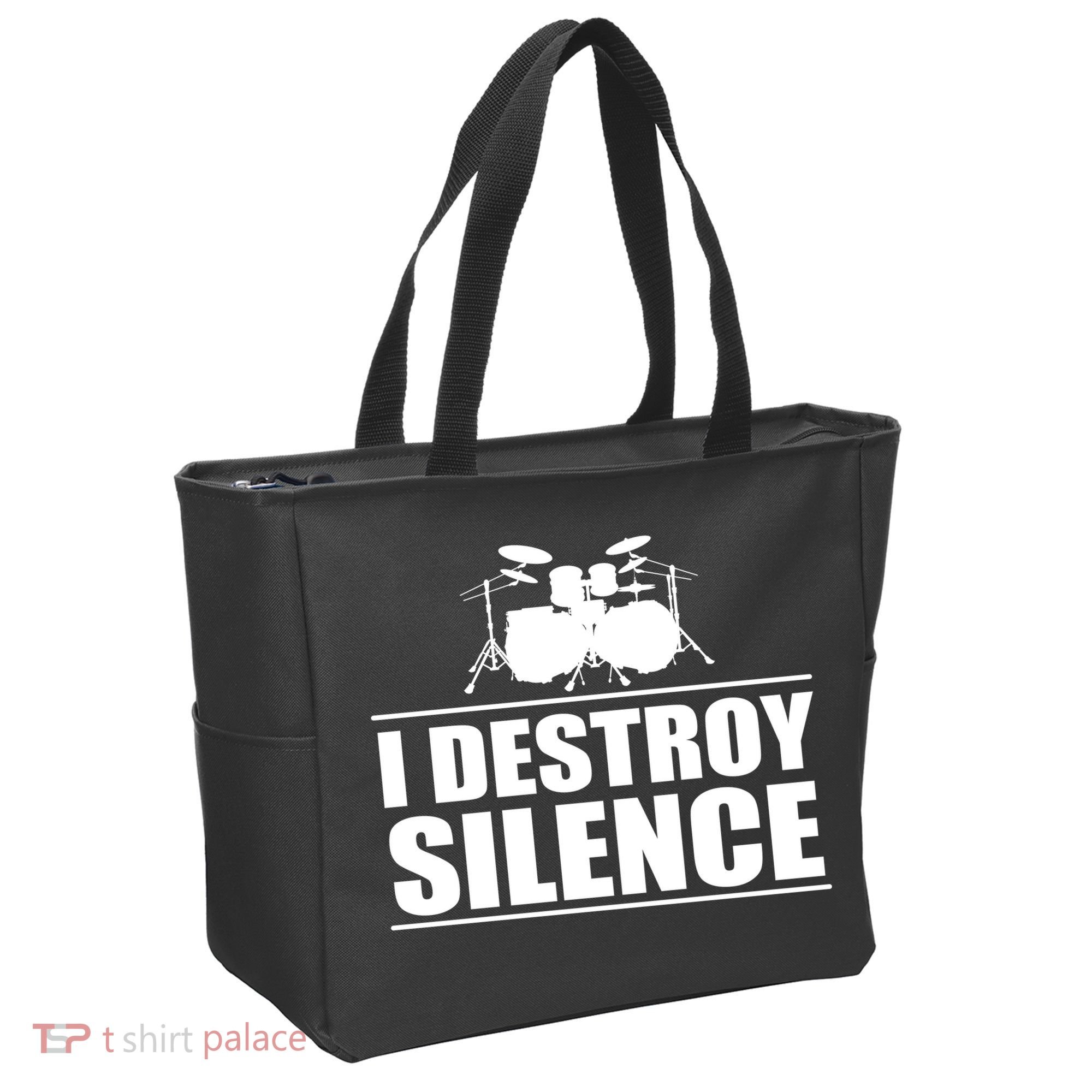 I Destroy Silence Tote Bag