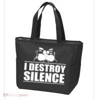 I Destroy Silence Tote Bag thumb 3