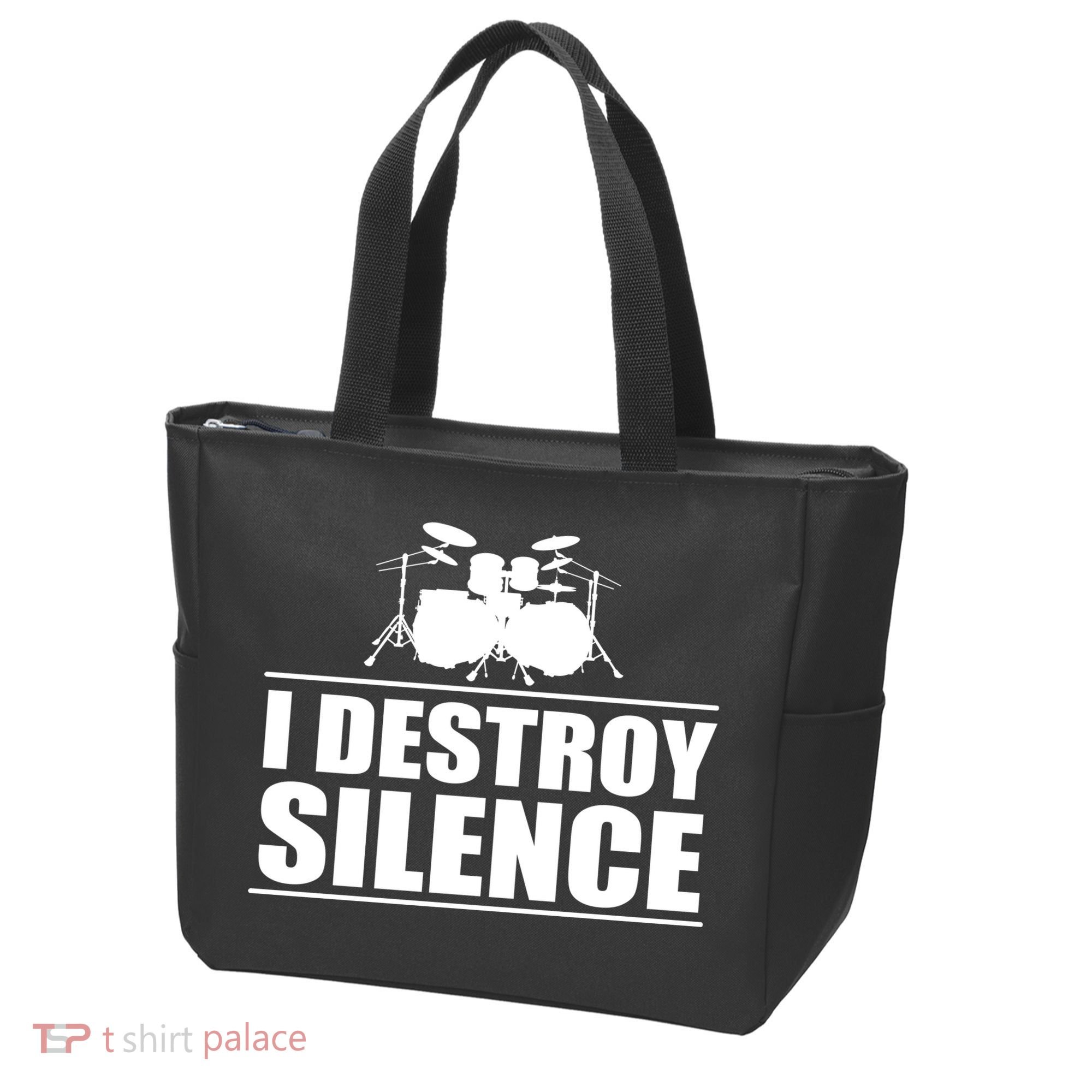 I Destroy Silence Tote Bag