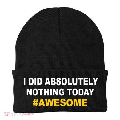 I Did Absolutely Nothing Today #Awesome Beanie