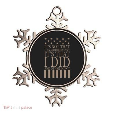I Did They Didn't Veteran Ornament