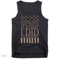 I Did They Didn't Veteran Tank Top thumb 0