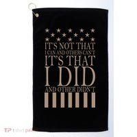 I Did They Didn't Veteran Golf Towel thumb 0