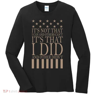I Did They Didn't Veteran Women's Long Sleeve Shirt