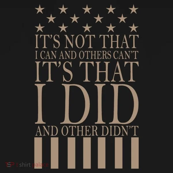 I Did They Didn't Veteran Women's T-Shirt