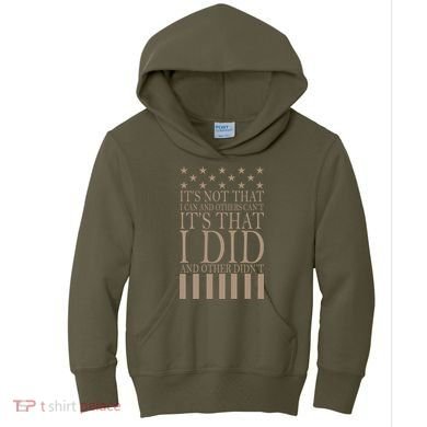 I Did They Didn't Veteran Kids Hoodie