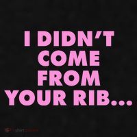 I Didn't Come From Your Rib Ladies PosiCharge Tri-Blend Wicking Tank thumb 2