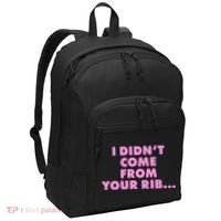 I Didn't Come From Your Rib Port Authority Basic Backpack thumb 0