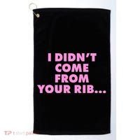 I Didn't Come From Your Rib Golf Towel thumb 0