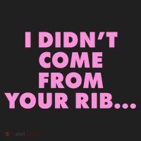 I Didn't Come From Your Rib Golf Towel thumb 3