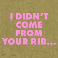 I Didn't Come From Your Rib Garment-Dyed Women's Muscle Tee thumb 6