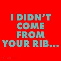 I Didn't Come From Your Rib Santa Hat thumb 1