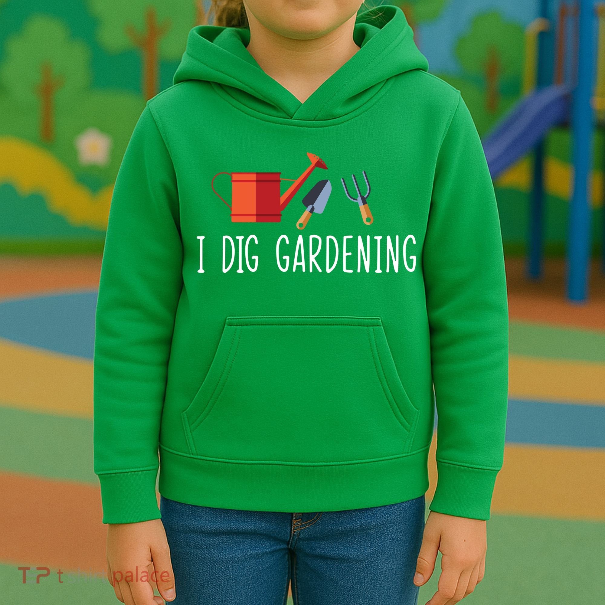 I Dig Gardening Kids Hoodie