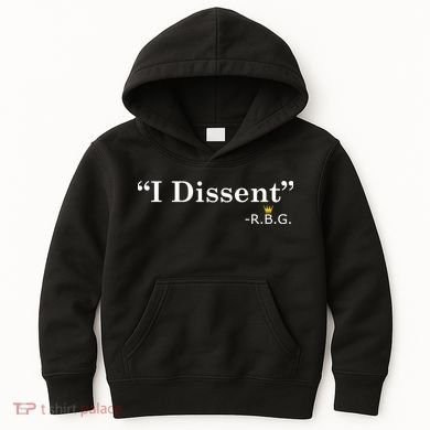 I Dissent RBG Ruth Bader Ginsburg Kids Hoodie