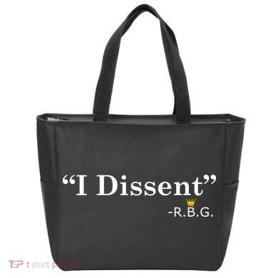 I Dissent RBG Ruth Bader Ginsburg Tote Bag