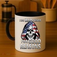 I Do Bad Things For Good Reasons Coffee Mug thumb 4