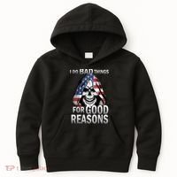 I Do Bad Things For Good Reasons Kids Hoodie thumb 0