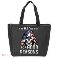 I Do Bad Things For Good Reasons Tote Bag thumb 0