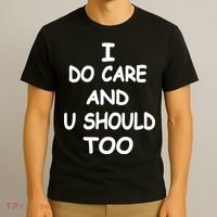 I Do Care U Should Too T-Shirt thumb 3