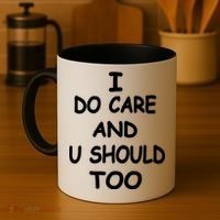 I Do Care U Should Too Coffee Mug thumb 4