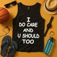 I Do Care U Should Too Tank Top thumb 4