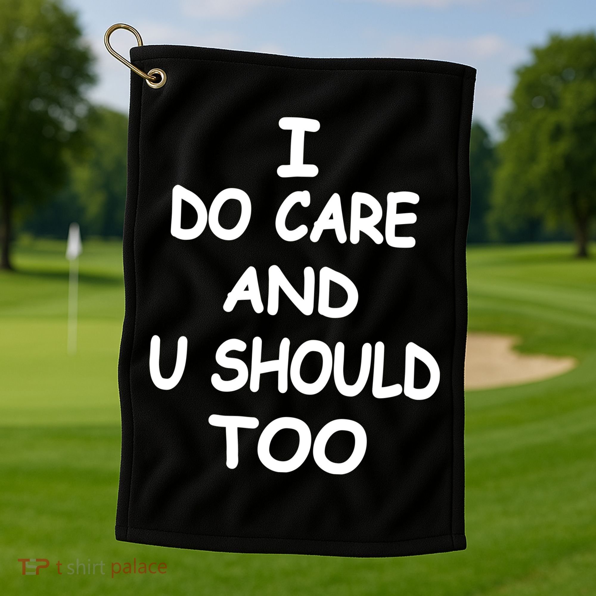 I Do Care U Should Too Golf Towel