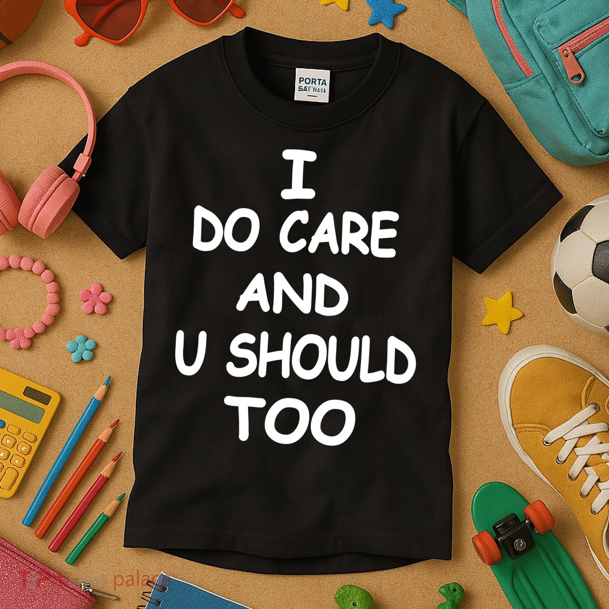 I Do Care U Should Too Kids T-Shirt