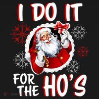 I Do It For the Ho's Funny Santa Claus Backpack thumb 2