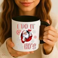 I Do It For the Ho's Funny Santa Claus Coffee Mug thumb 3