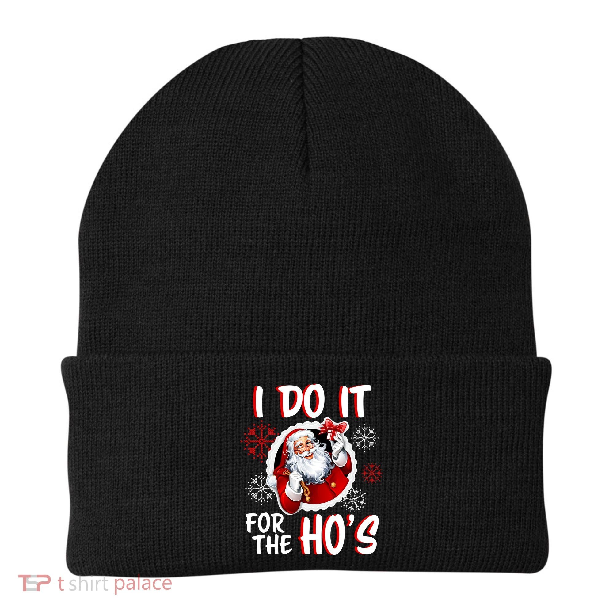 I Do It For the Ho's Funny Santa Claus Beanie