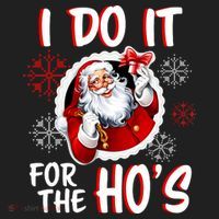 I Do It For the Ho's Funny Santa Claus Tumbler thumb 3