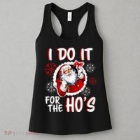 I Do It For the Ho's Funny Santa Claus Women's Tank Top thumb 3