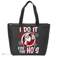 I Do It For the Ho's Funny Santa Claus Tote Bag thumb 0