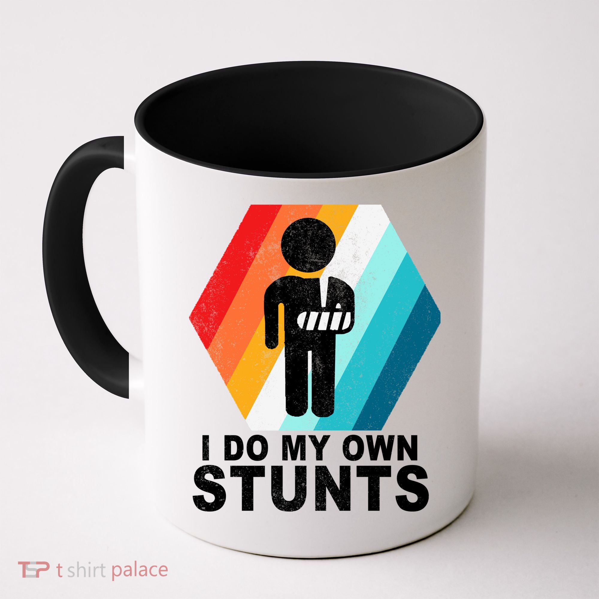 I Do My Own Stunts Retro Funny Meme Coffee Mug