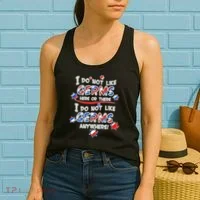 I Do Not Like Germs Here Or There Women's Tank Top thumb 2