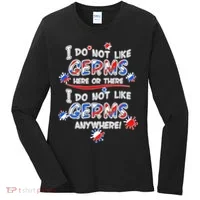 I Do Not Like Germs Here Or There Women's Long Sleeve Shirt thumb 0