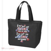 I Do Not Like Germs Here Or There Tote Bag thumb 3