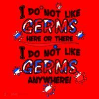 I Do Not Like Germs Here Or There Santa Hat thumb 1