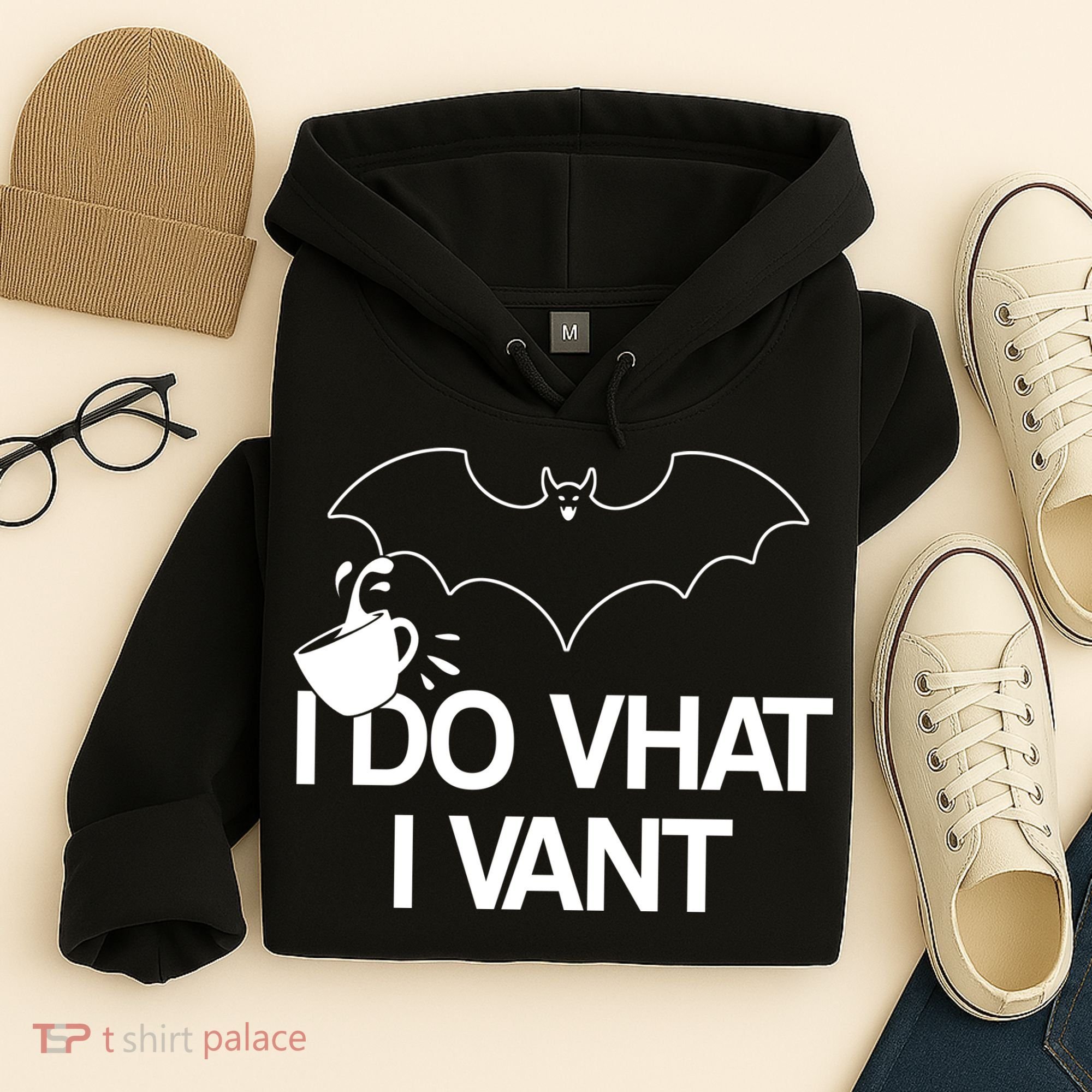 I Do What I Vant (Want) Funny Bat Vampire Hoodie