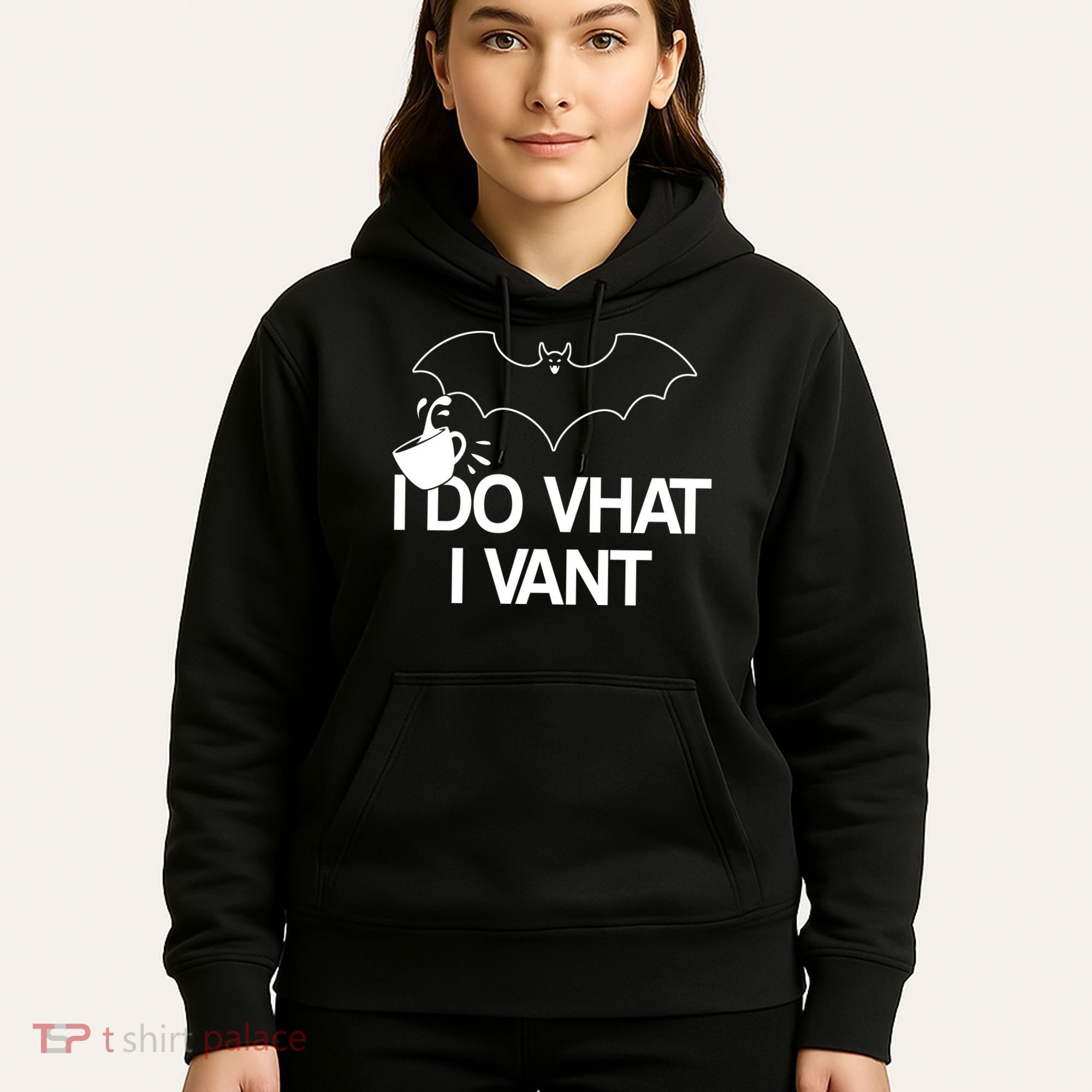 I Do What I Vant (Want) Funny Bat Vampire Hoodie