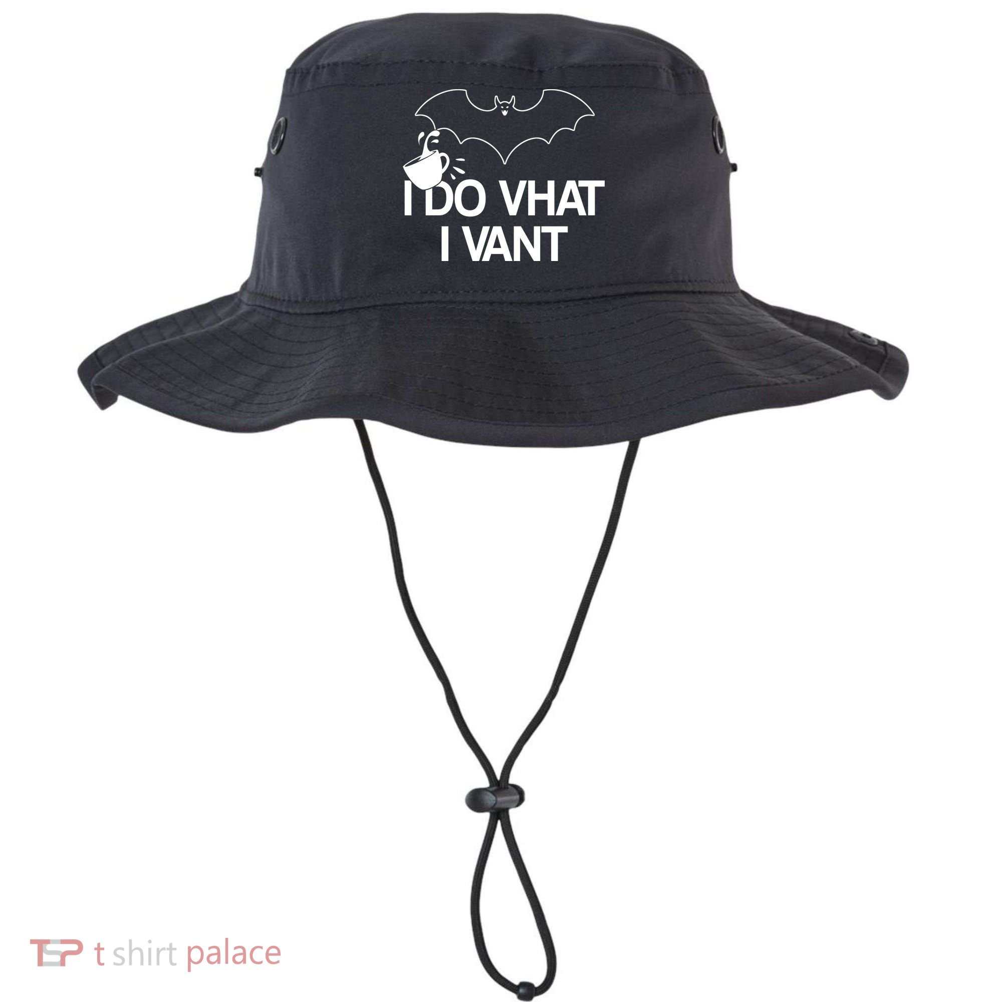 I Do What I Vant (Want) Funny Bat Vampire Bucket Hat