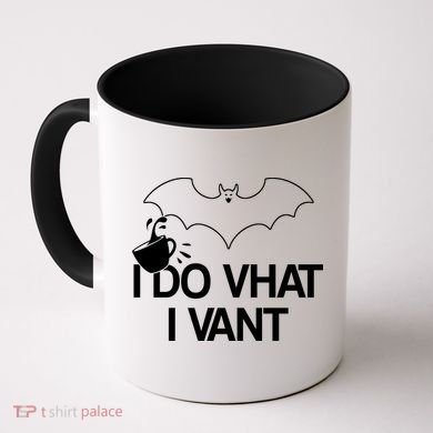 I Do What I Vant (Want) Funny Bat Vampire Coffee Mug