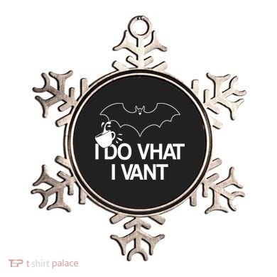 I Do What I Vant (Want) Funny Bat Vampire Ornament