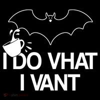 I Do What I Vant (Want) Funny Bat Vampire Women's Tank Top thumb 5